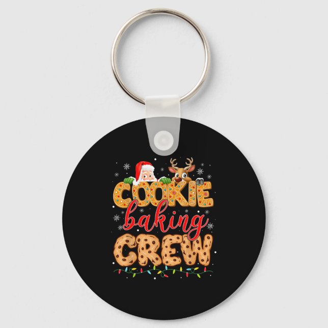 Christmas Cookie Baking Crew Cookie Crew Family Ch Keychain (Front)