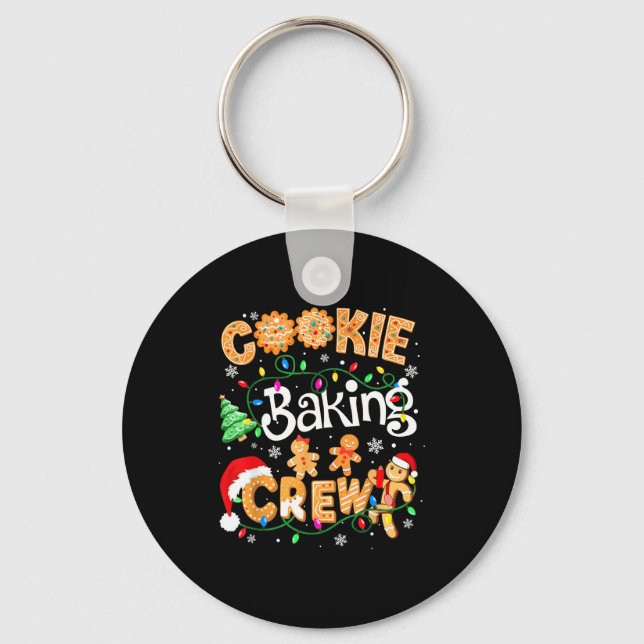 Christmas Cookie Baking Crew Cookie Crew Family Ch Keychain (Front)