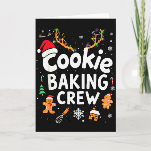 Christmas Cookie Baking Crew Family Baking Team Fu Card