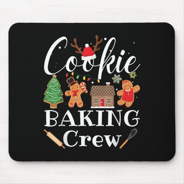 Christmas Cookie Baking Crew Family Baking Team Fu Mouse Pad (Front)
