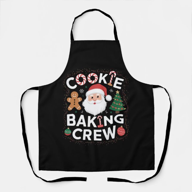 Christmas Cookie Baking Crew Family Christmas  Apron (Front)