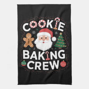 Christmas Cookie Baking Crew Family Christmas Kitchen Towel
