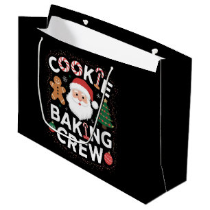 Christmas Cookie Baking Crew Family Christmas Large Gift Bag
