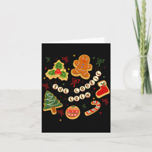 Christmas Cookie Baking Crew For Women Basker Seni Card