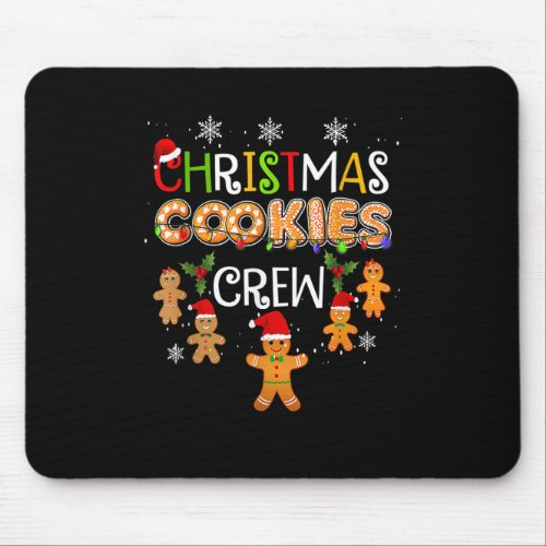 Christmas Cookie Baking Crew Funny Pajamas Family  Mouse Pad