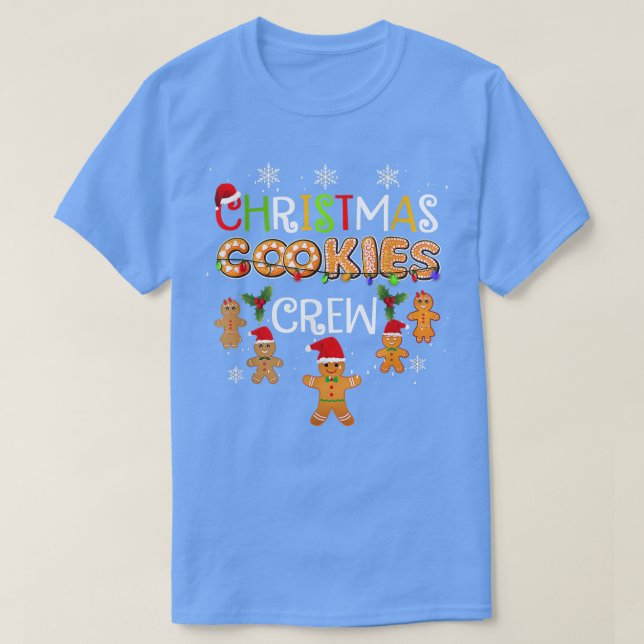 Christmas Cookie Baking Crew Funny Pajamas Family  T-Shirt (Design Front)