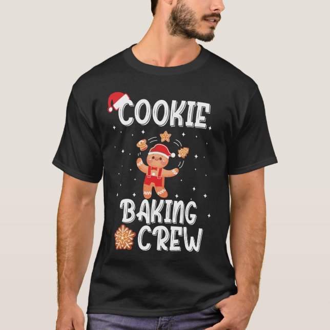 Christmas Cookie Baking Crew Funny Pajamas Family  T-Shirt (Front)