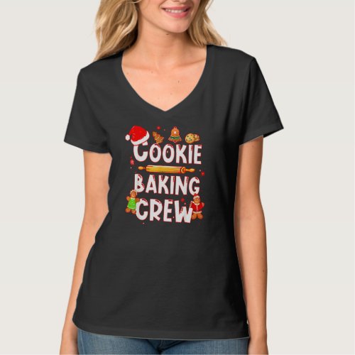 Christmas Cookie Baking Crew Funny Pajamas Family  T_Shirt