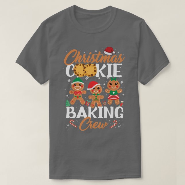 Christmas Cookie Baking Crew Funny Xmas Cookie Ech T-Shirt (Design Front)