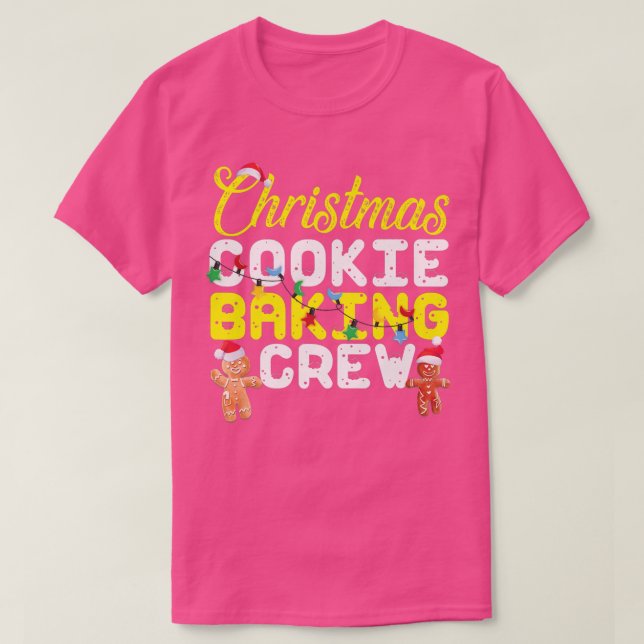 Christmas Cookie Baking Crew Gingerbread Man  T-Shirt (Design Front)