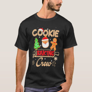 Christmas Cookie Baking Crew  Gingerbread Santa Xm T-Shirt