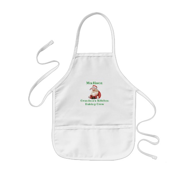 Christmas Cookie Baking Crew Grandmas Kitchen G Kids' Apron (Front)