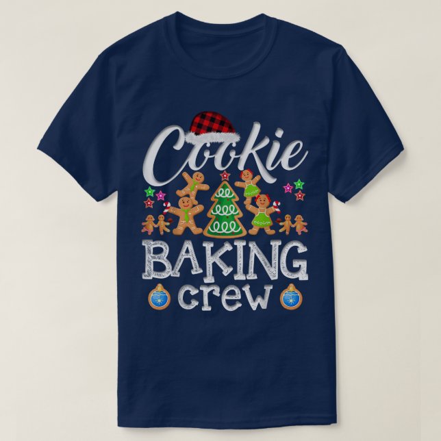 Christmas Cookie Baking Crew Pajama Gingerbread Ch T-Shirt (Design Front)