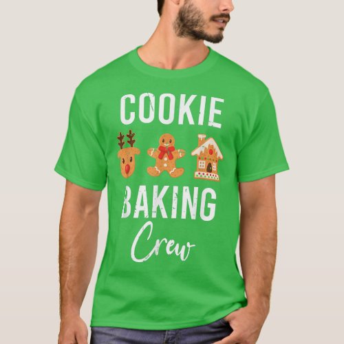 Christmas Cookie Baking Crew Pajama Gingerbread Ch T_Shirt