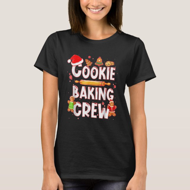 Christmas Cookie Baking Crew  Pajamas Family Xmas T-Shirt (Front)