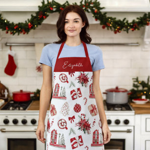 Christmas Cookie Baking Crew Personalized Apron