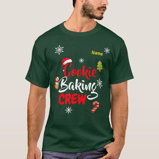 Christmas Cookie Baking Crew T-Shirt (Front)
