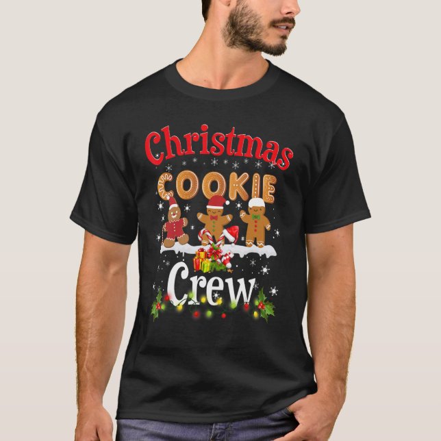 Christmas Cookie Baking Crew  Xmas Cookie Exchange T-Shirt (Front)