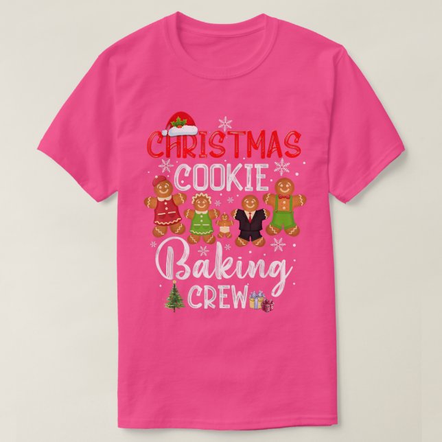 Christmas Cookie Baking Crew Xmas Cookie Funny San T-Shirt (Design Front)