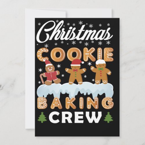 Christmas Cookie Baking Krew Holiday Card