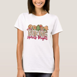 Christmas Cookie Baking T-Shirt- Baking Spirits  T-Shirt