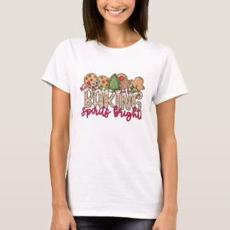 Christmas Cookie Baking T-Shirt- Baking Spirits T-Shirt