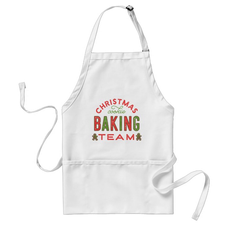 Christmas Cookie Baking Team Adult Apron Zazzle