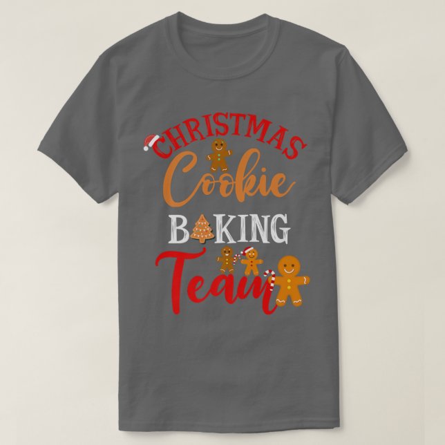 Christmas Cookie Baking Team for Kids and Adults  T-Shirt (Design Front)