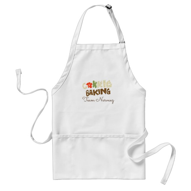 Christmas Cookie Baking Team Name Competition    Adult Apron (Front)