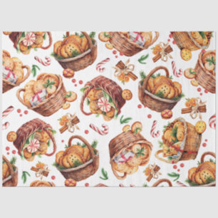 Christmas Cookie Baskets Tissue Paper