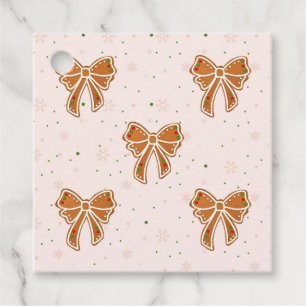 Christmas Cookie Bows Favor Tags
