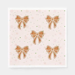 Christmas Cookie Bows Napkins