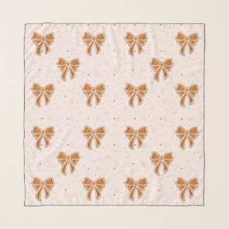 Christmas Cookie Bows Scarf