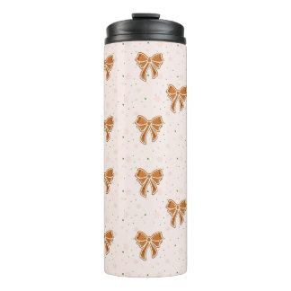 Christmas Cookie Bows Thermal Tumbler
