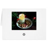 Christmas Cookie Candle III Cards (Back Horizontal)