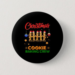 Christmas Cookie Crew Baking Team New Xmas Bakers Button