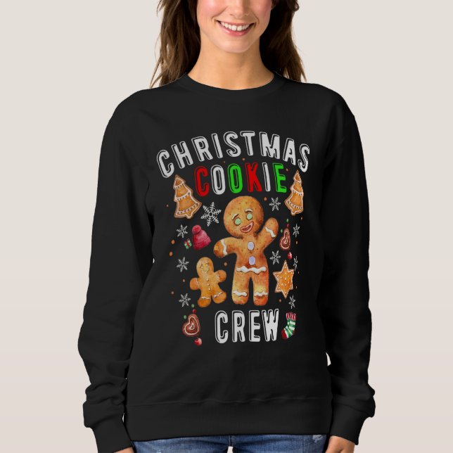 Christmas Cookie Crew Baking Team New Xmas Bakers Sweatshirt (Front)