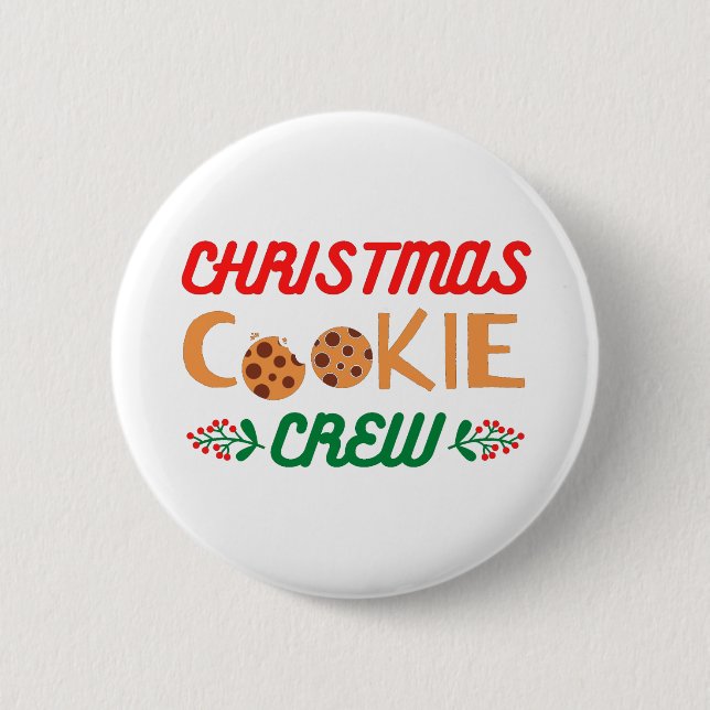 Christmas Cookie Crew Button (Front)