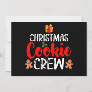 Christmas Cookie Crew Family Pajamas Xmas Holiday Invitation