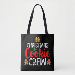 Christmas Cookie Crew Family Pajamas Xmas Holiday Tote Bag