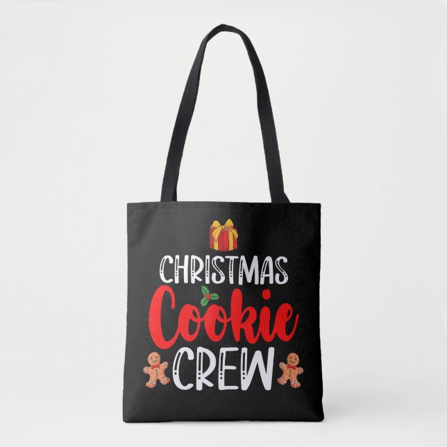 Christmas Cookie Crew Family Pajamas Xmas Holiday Tote Bag (Front)