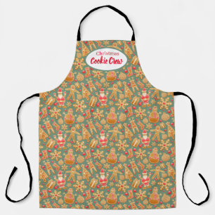 Christmas Cookie Crew Holiday Kitchen Apron