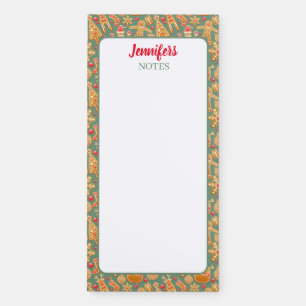 Christmas Cookie Crew Holiday Magnetic Notepad