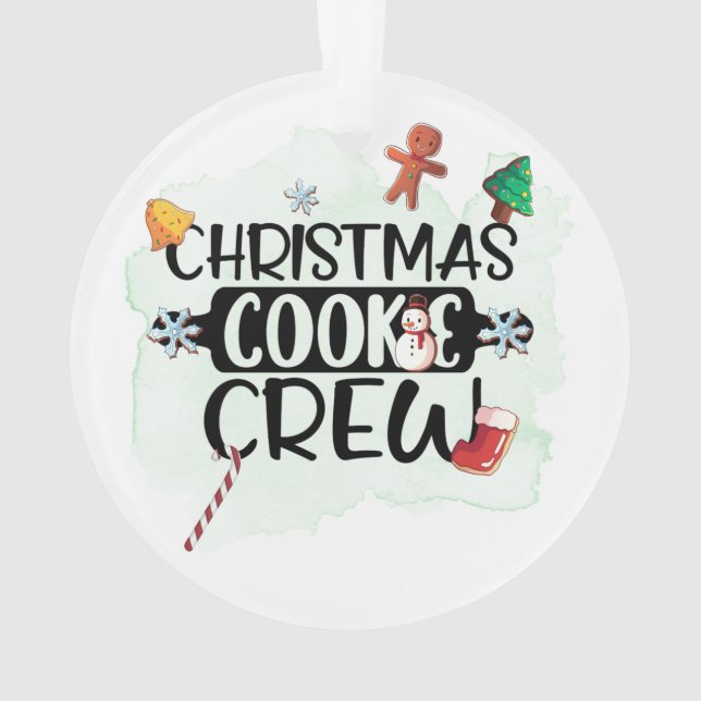 Christmas Cookie Crew Ornament (Back)