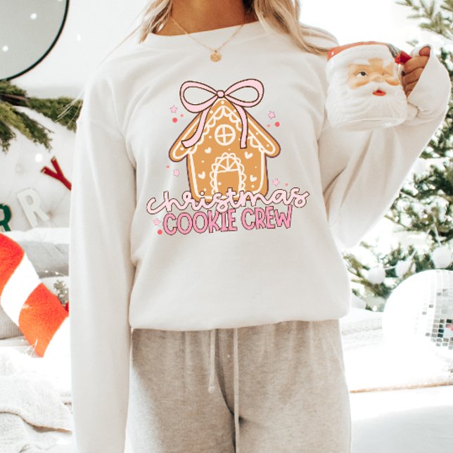 Christmas Cookie Crew pink Coquette Sweatshirt (Creator Uploaded)