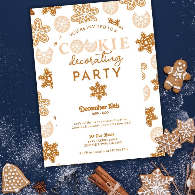 Christmas Cookie Decorating Holiday Party Invitation (Creator Uploaded)