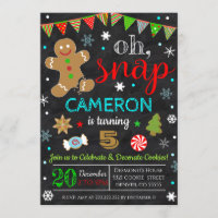 Christmas Cookie Decorating Party Invitation