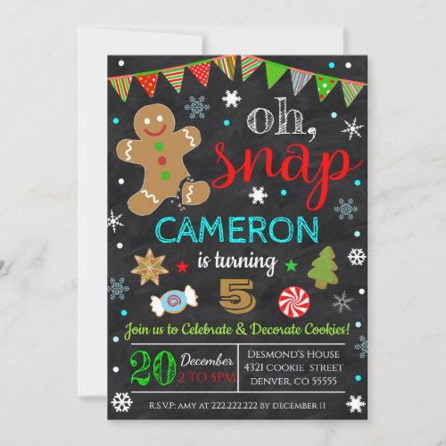 Christmas Cookie Decorating Party Invitation