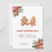 Christmas Cookie Decorating Party Invitation