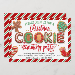 Christmas Cookie Decorating Party Invitation